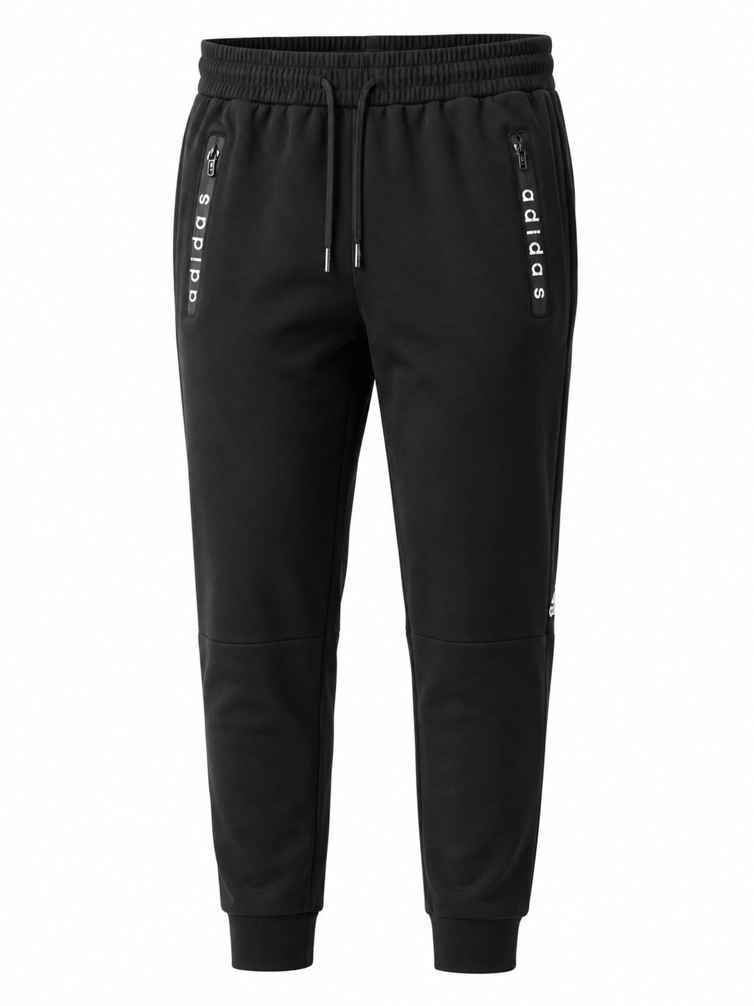 Adidas fekete melegítőnadrág cipzáras zsebekkel
