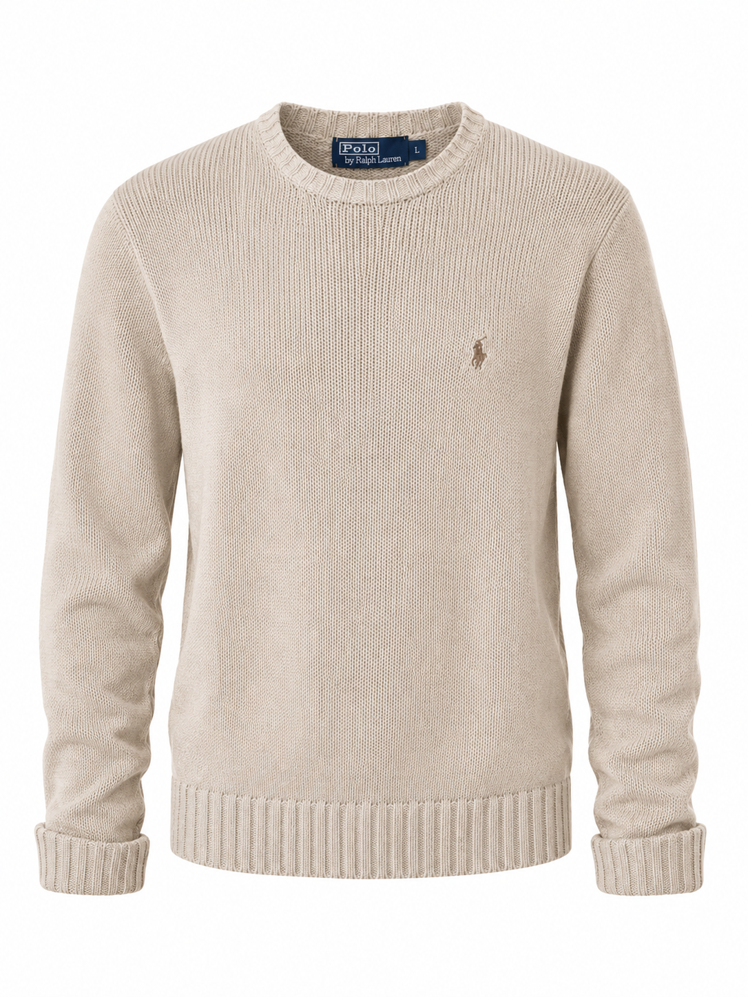 Polo by Ralph Lauren bézs kötött pulóver XL