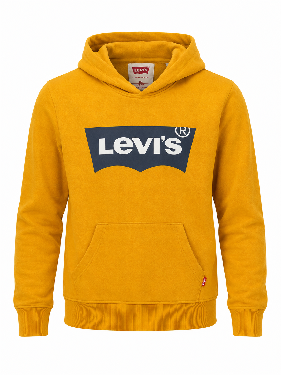 Levi's mustársárga kapucnis pulóver logóval